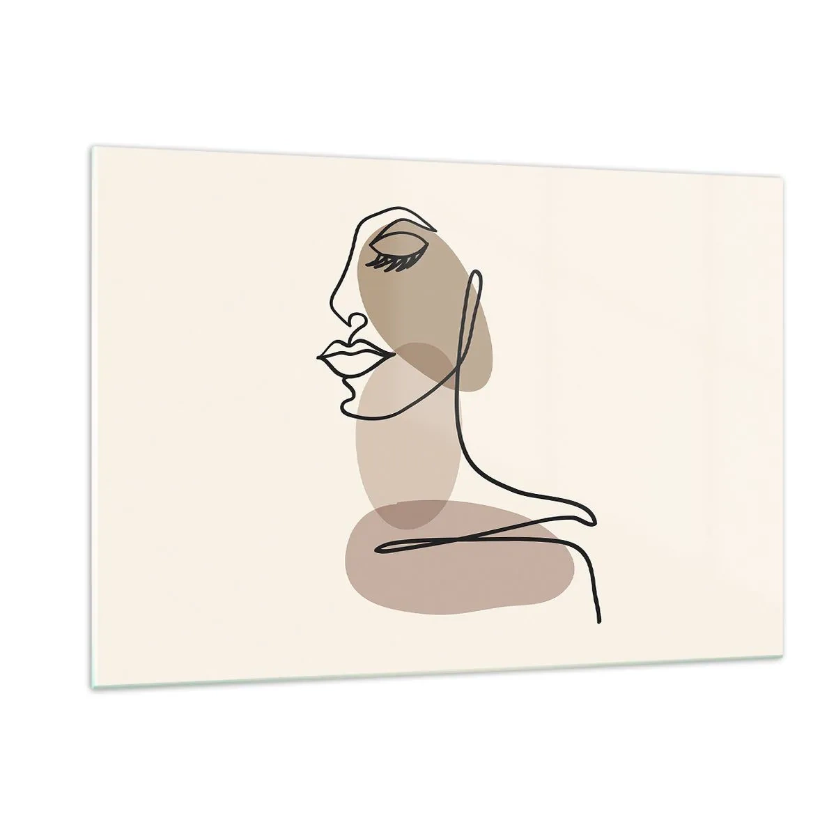 Obraz na skle - Určitá línia krásy - 120x80 cm