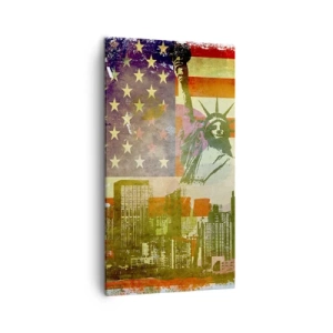 Obraz na plátne - Viva America! - 45x80 cm