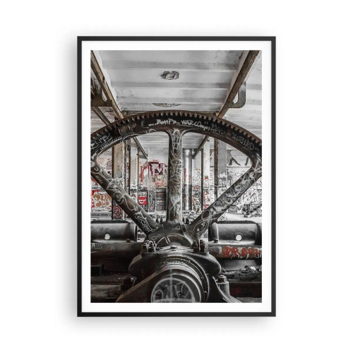 Plagát v čiernom ráme - Tajný život továrne - 70x100 cm