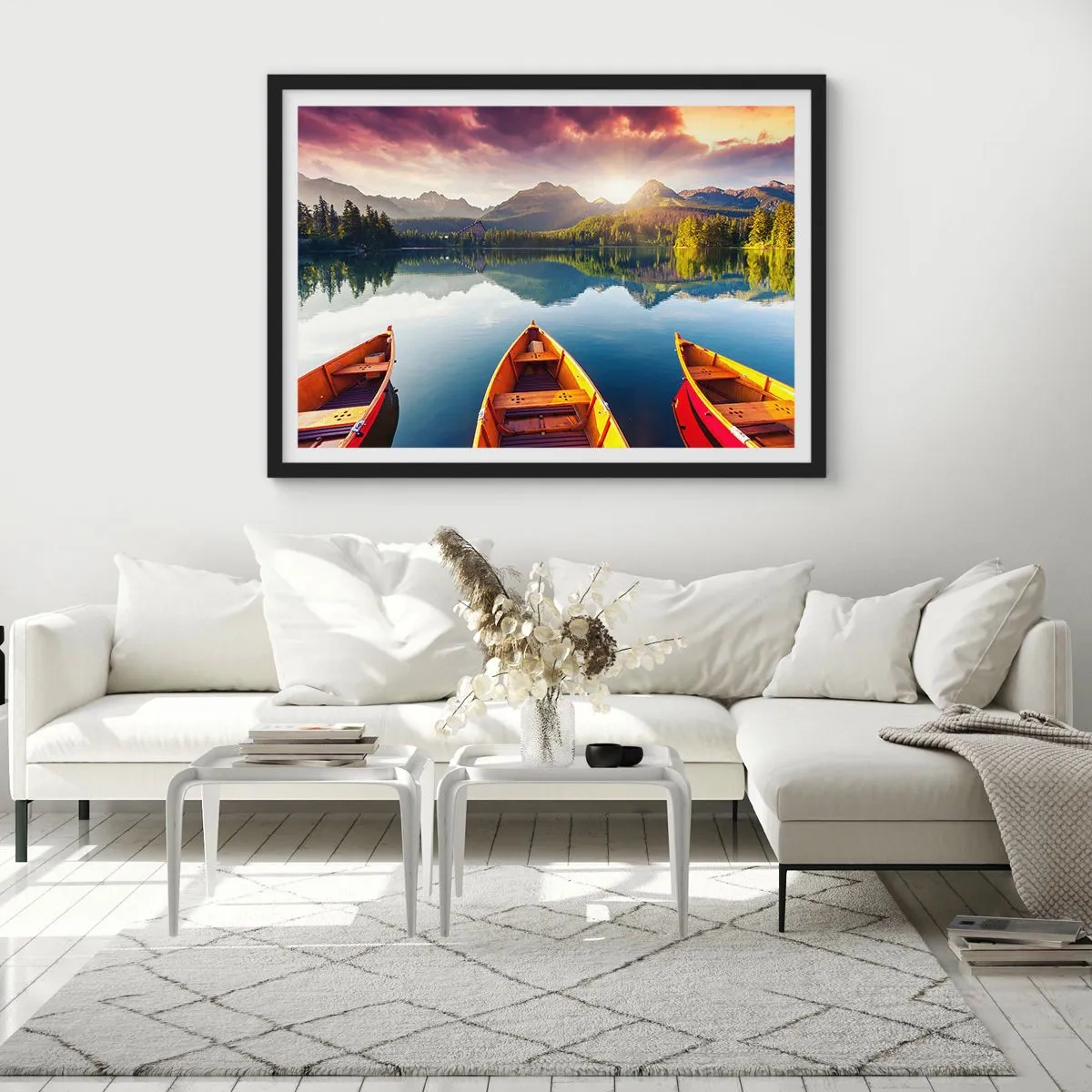 Plagát v čiernom ráme - Nič proti prírode - 100x70 cm