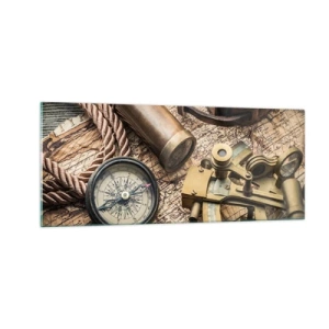 Obraz na skle - Urči smer - 100x40 cm