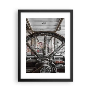 Plagát v čiernom ráme - Tajný život továrne - 30x40 cm