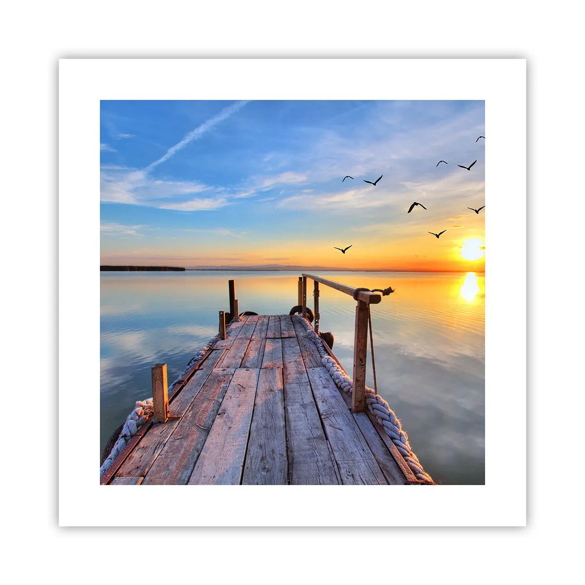 Plagát - Ísť pred seba smerom k slnku - 40x40 cm