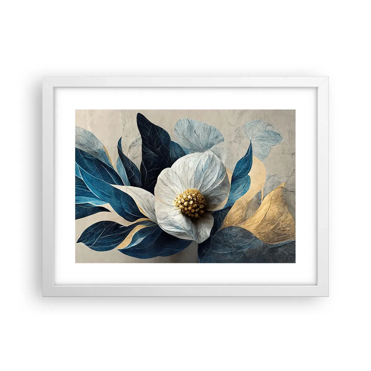 Plagát v bielom ráme - Má zlaté srdce - 40x30 cm