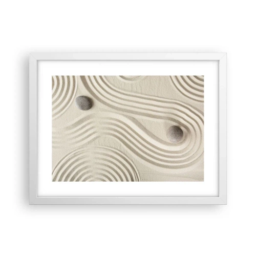 Plagát v bielom ráme - Dotyk tepla - 40x30 cm