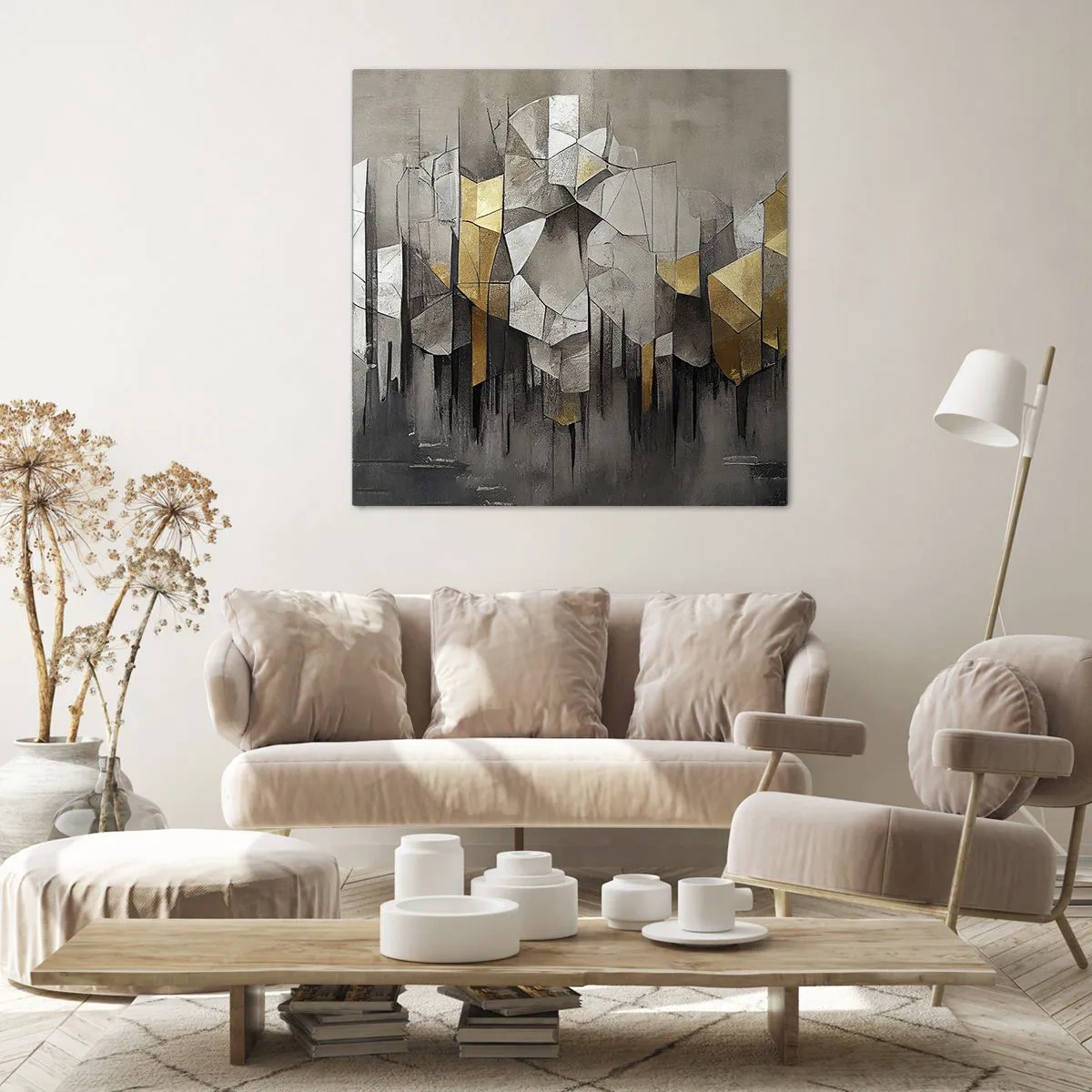 Obraz na plátne - Kompozícia z ľadu a svetla - 60x60 cm