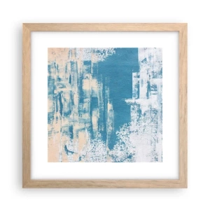 Plagát v ráme zo svetlého duba - Cez cencúľ - 30x30 cm