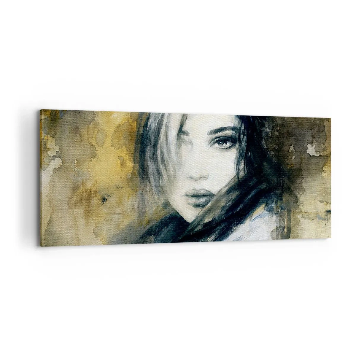 Obraz na plátne - viac nevinná alebo zmyselná? - 100x40 cm