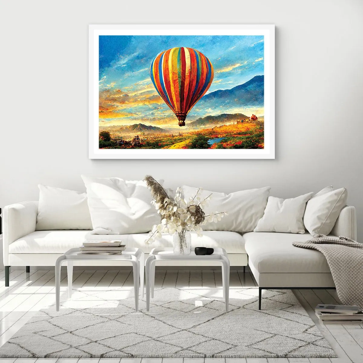 Plagát v bielom ráme - V tichu je toho vidieť viac - 91x61 cm