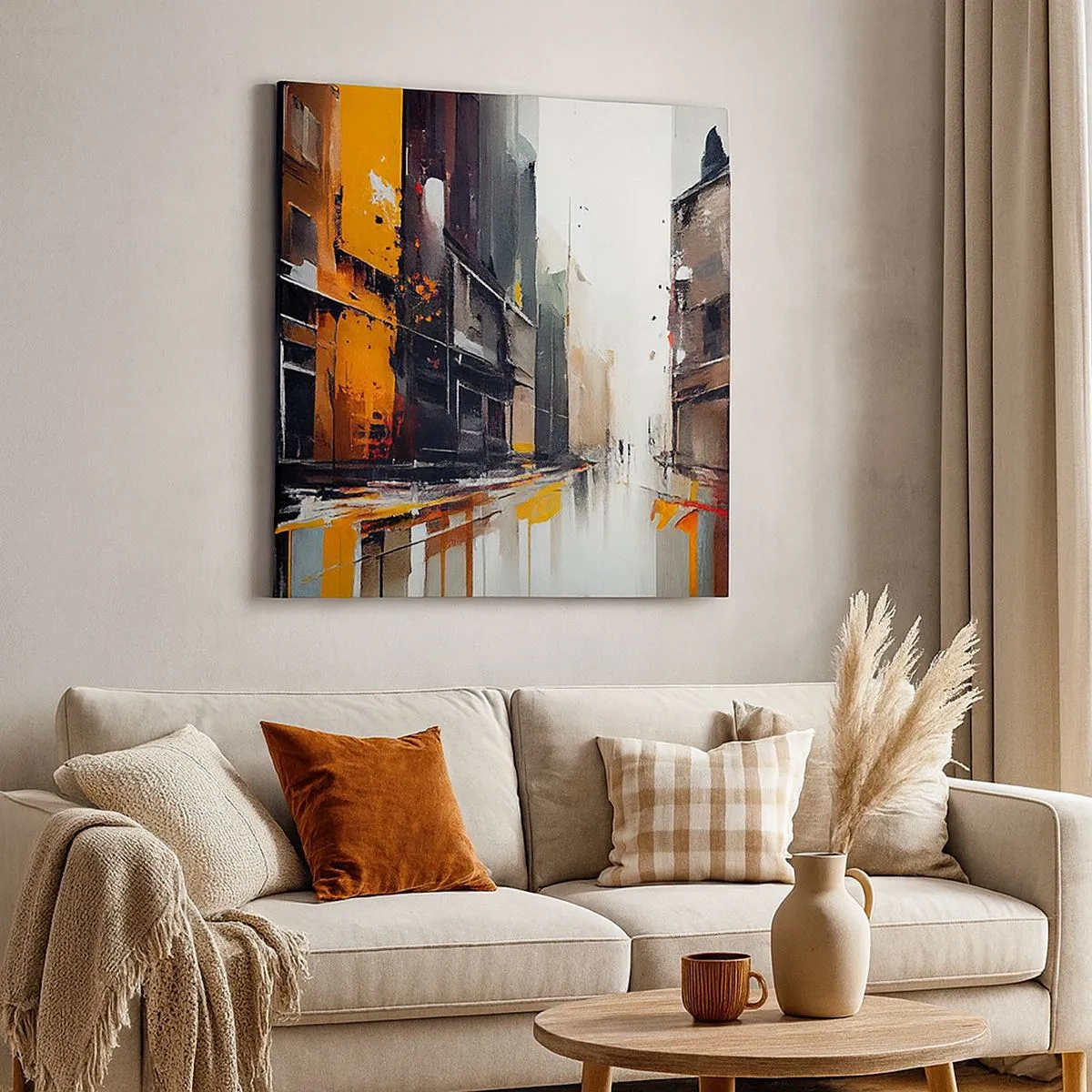 Obraz na plátne - Daždivý deň - 30x30 cm