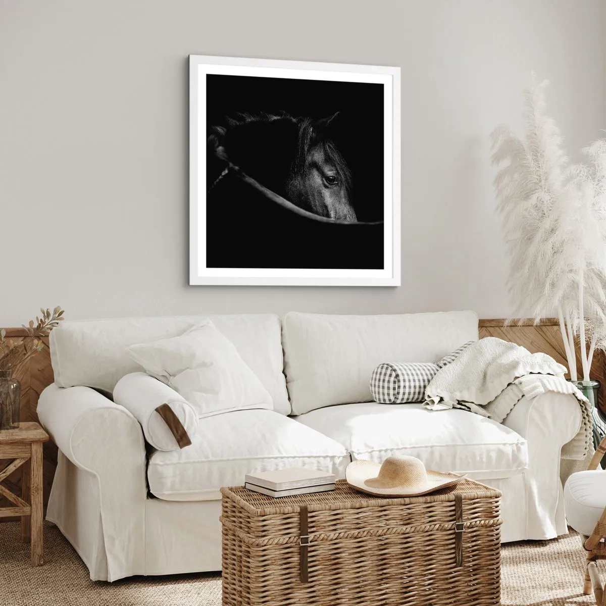 Plagát v bielom ráme - Čierny knieža - 60x60 cm