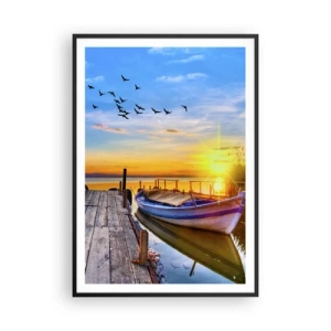Plagát v čiernom ráme - Dovidenia, do zajtrajška - 70x100 cm