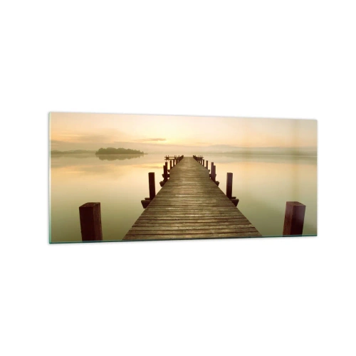 Obraz na skle - Úsvit, svitanie, svetlo - 120x50 cm