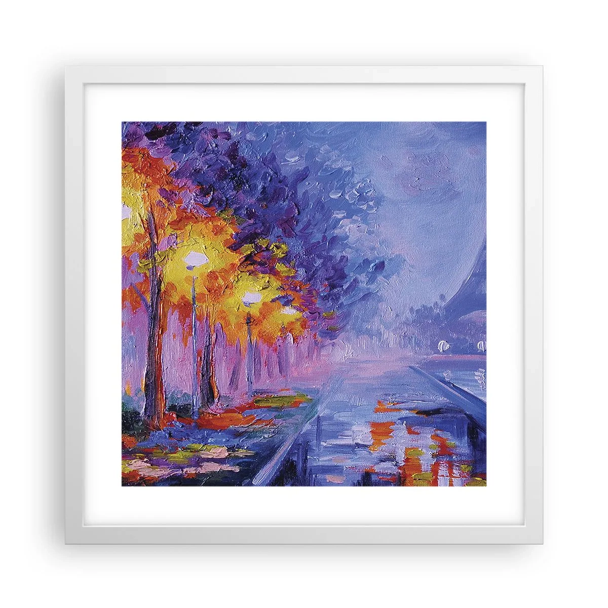 Plagát v bielom ráme - Prechádzka snov - 40x40 cm