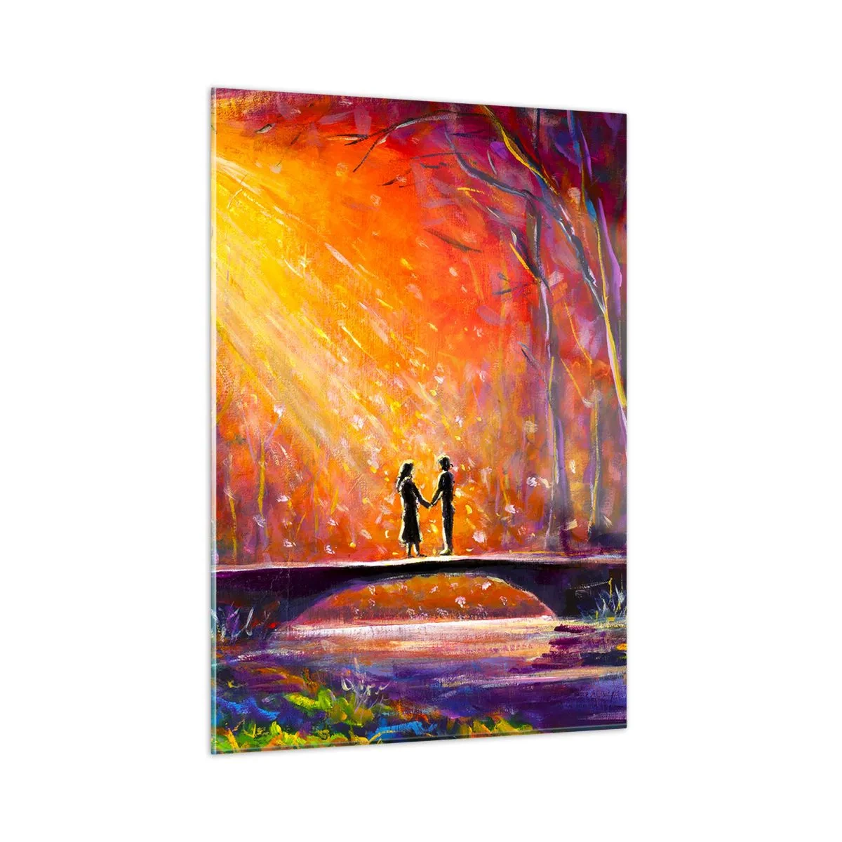 Obraz na skle - Nebo ich tiež miluje - 50x70 cm