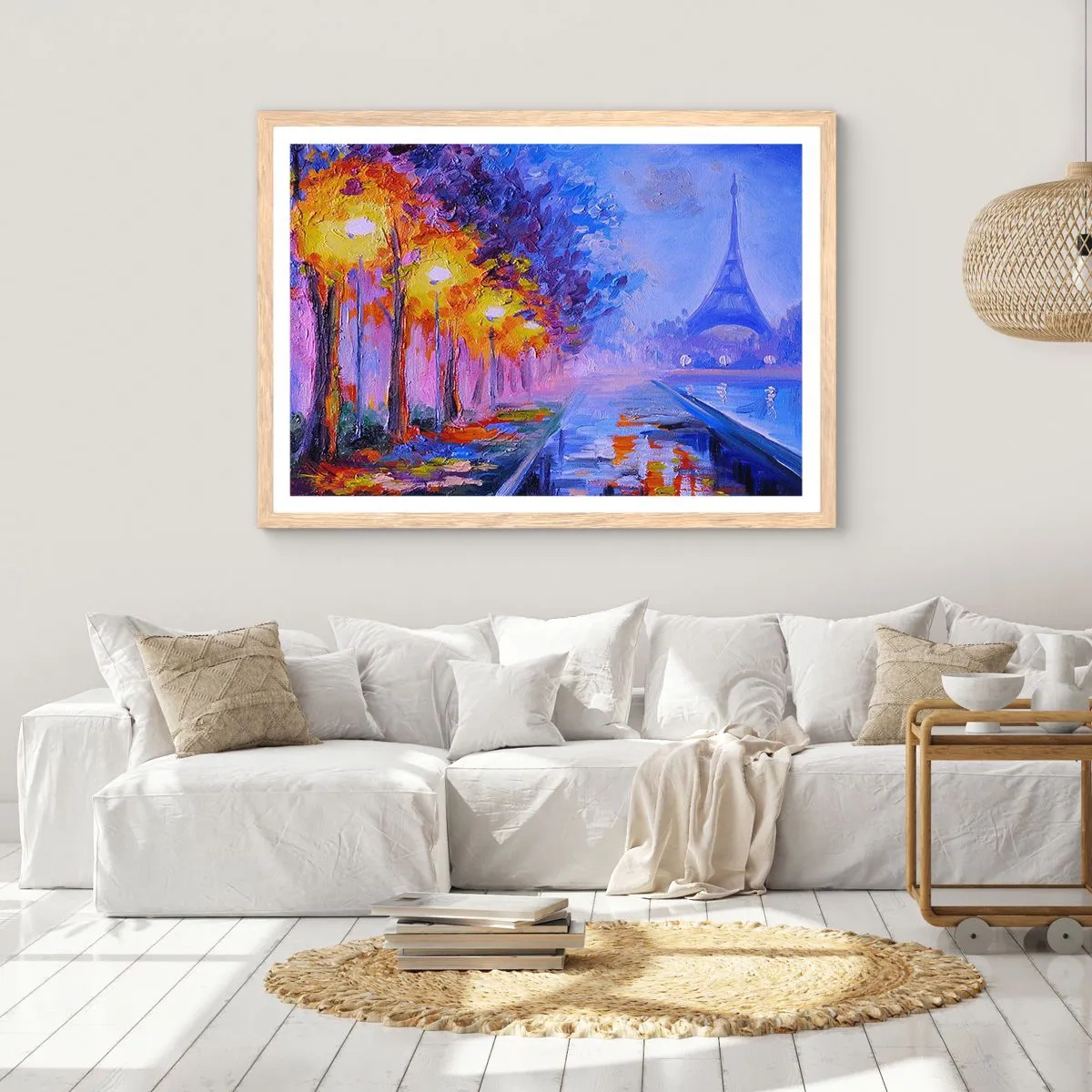 Plagát v ráme zo svetlého duba - Prechádzka snov - 50x40 cm