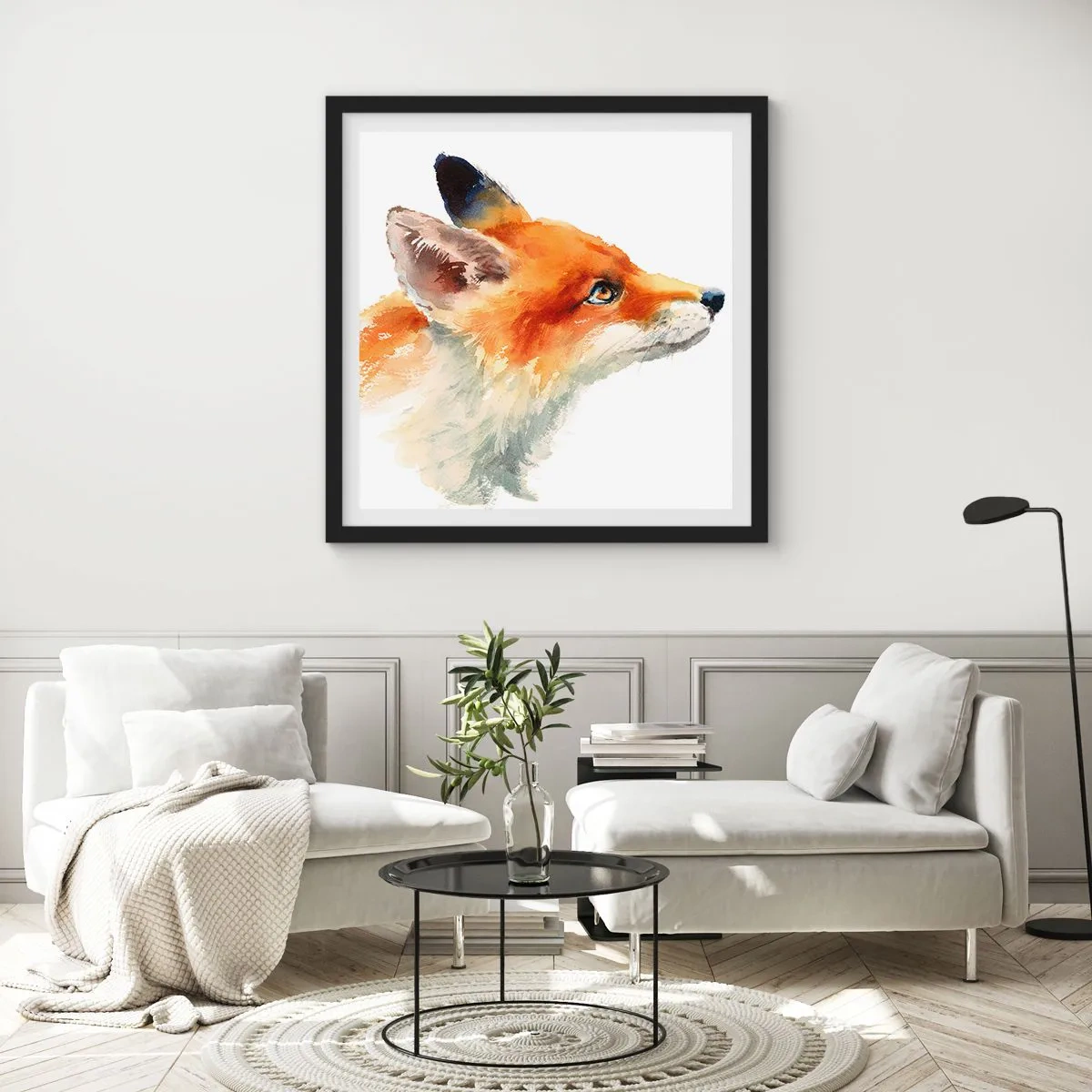 Plagát v čiernom ráme - Opatrnosti nie je nikdy dosť - 50x50 cm