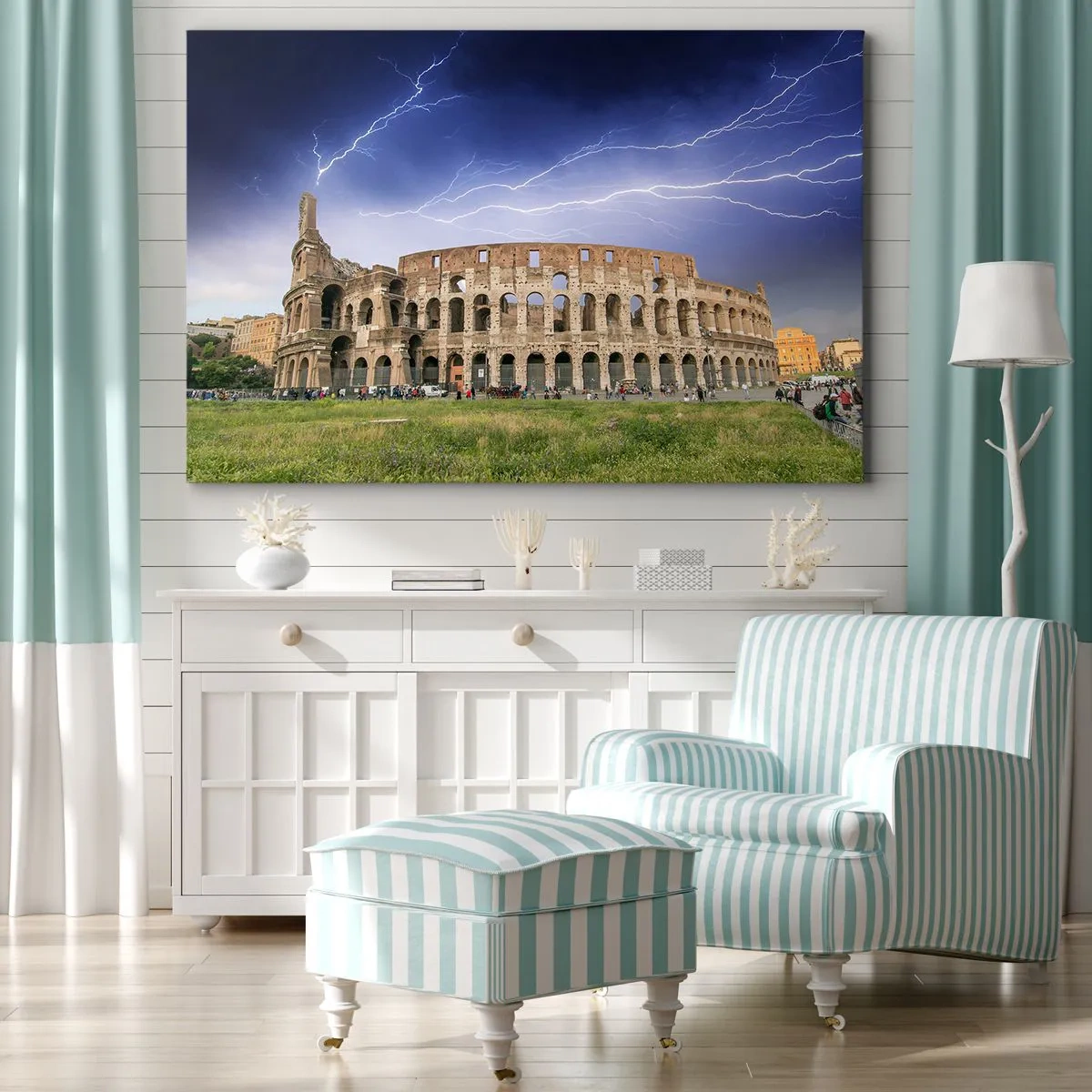Obraz na plátne - Aréna boja - 100x70 cm