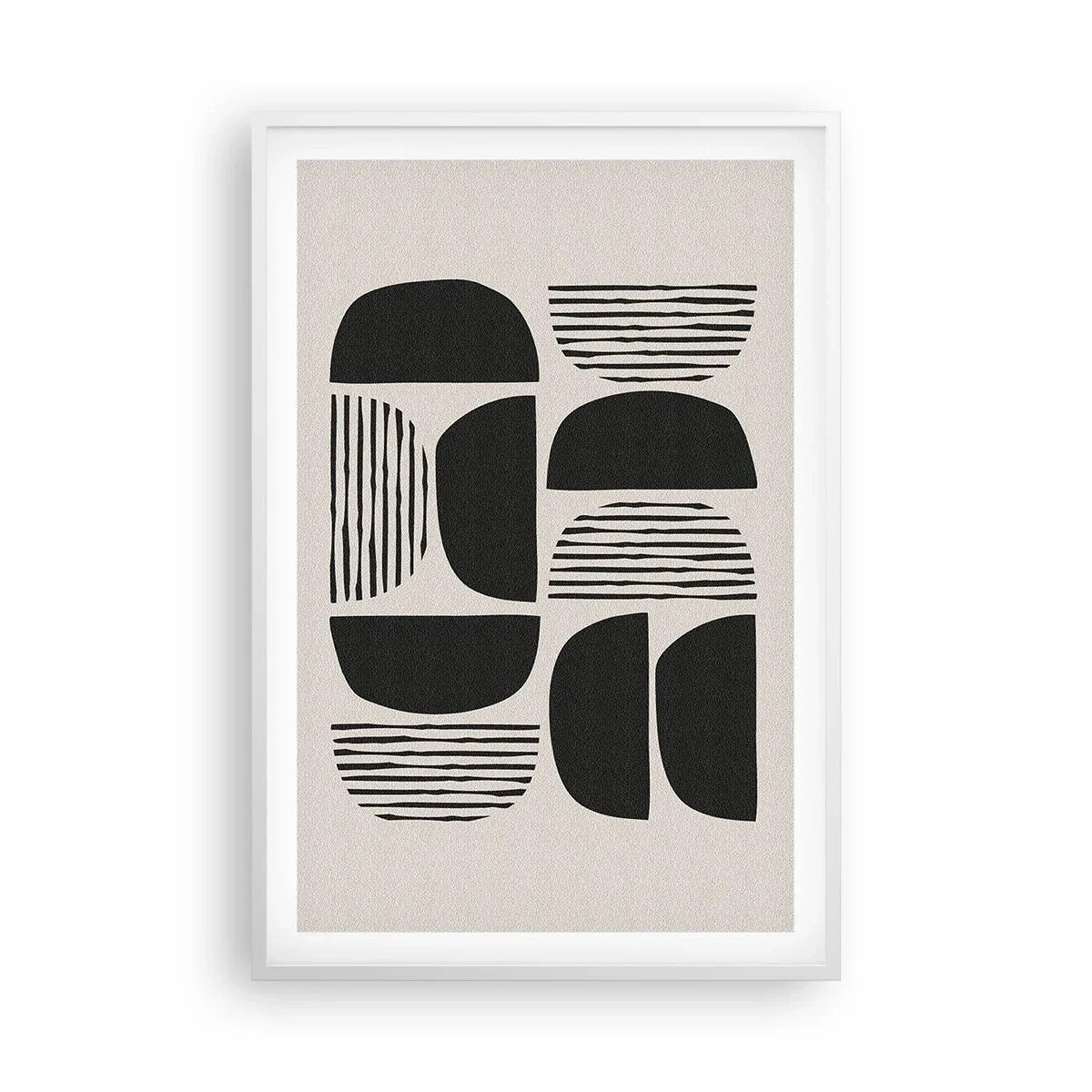 Plagát v bielom ráme - Polovičaté sústavy - 61x91 cm