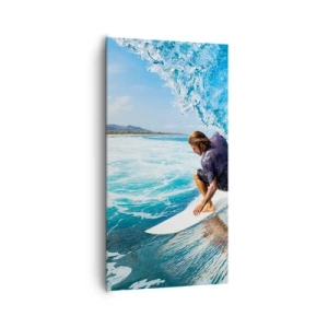 Obraz na plátne - Tancujúci s vlnami - 65x120 cm