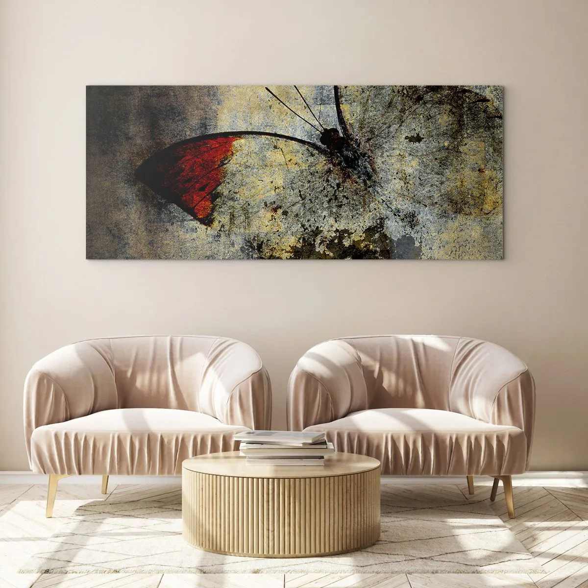Obraz na skle - Pozri, skôr ako zmiznem - 120x50 cm