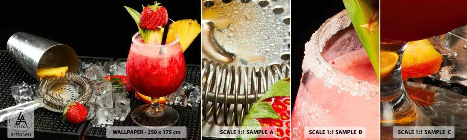 Vzorka Fototapeta Standard Eco - Vykúzliť chuť - Pite, Koktail, Shaker - 100x30 cm