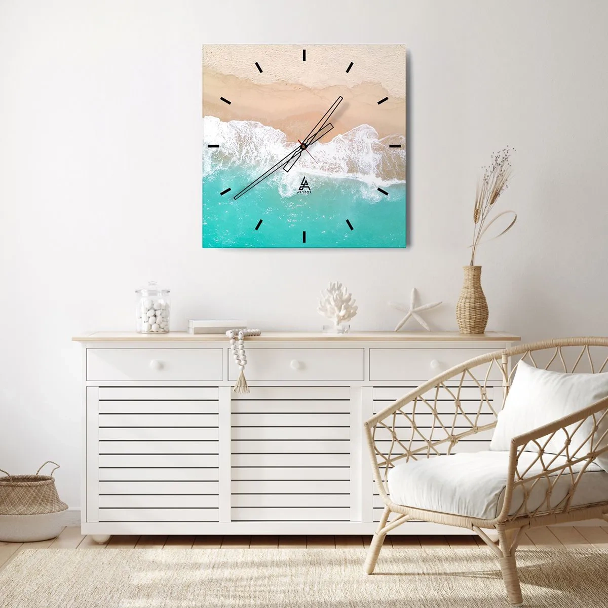 Nástenné hodiny - Maznavý dotyk - 30x30 cm