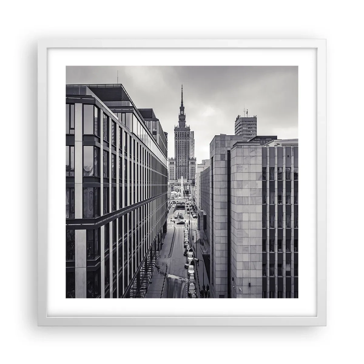 Plagát v bielom ráme - Varšavské údolie - 50x50 cm