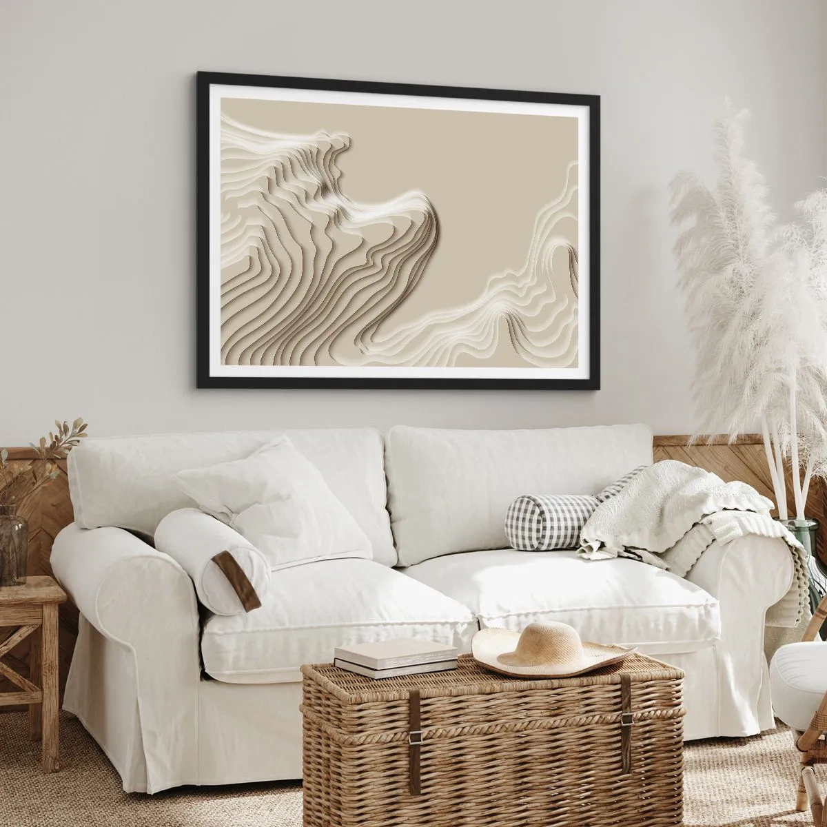 Plagát v čiernom ráme - Topografia umenia - 70x50 cm