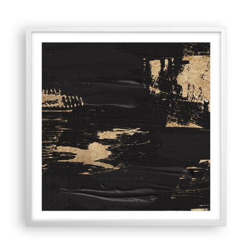 Plagát v bielom ráme - Stopa dotyku - 60x60 cm