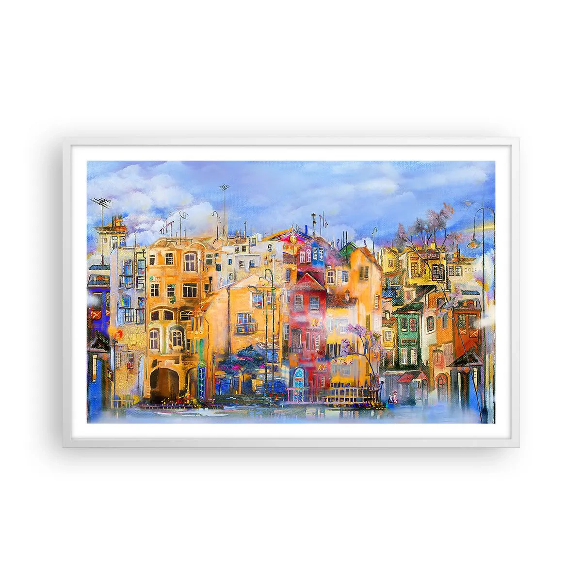 Plagát v bielom ráme - Sme spolu - 91x61 cm