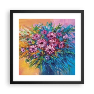 Plagát v čiernom ráme - Energia života - 40x40 cm