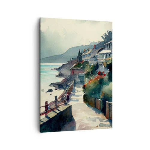 Obraz na plátne - Stredomorské mestečko - 50x70 cm