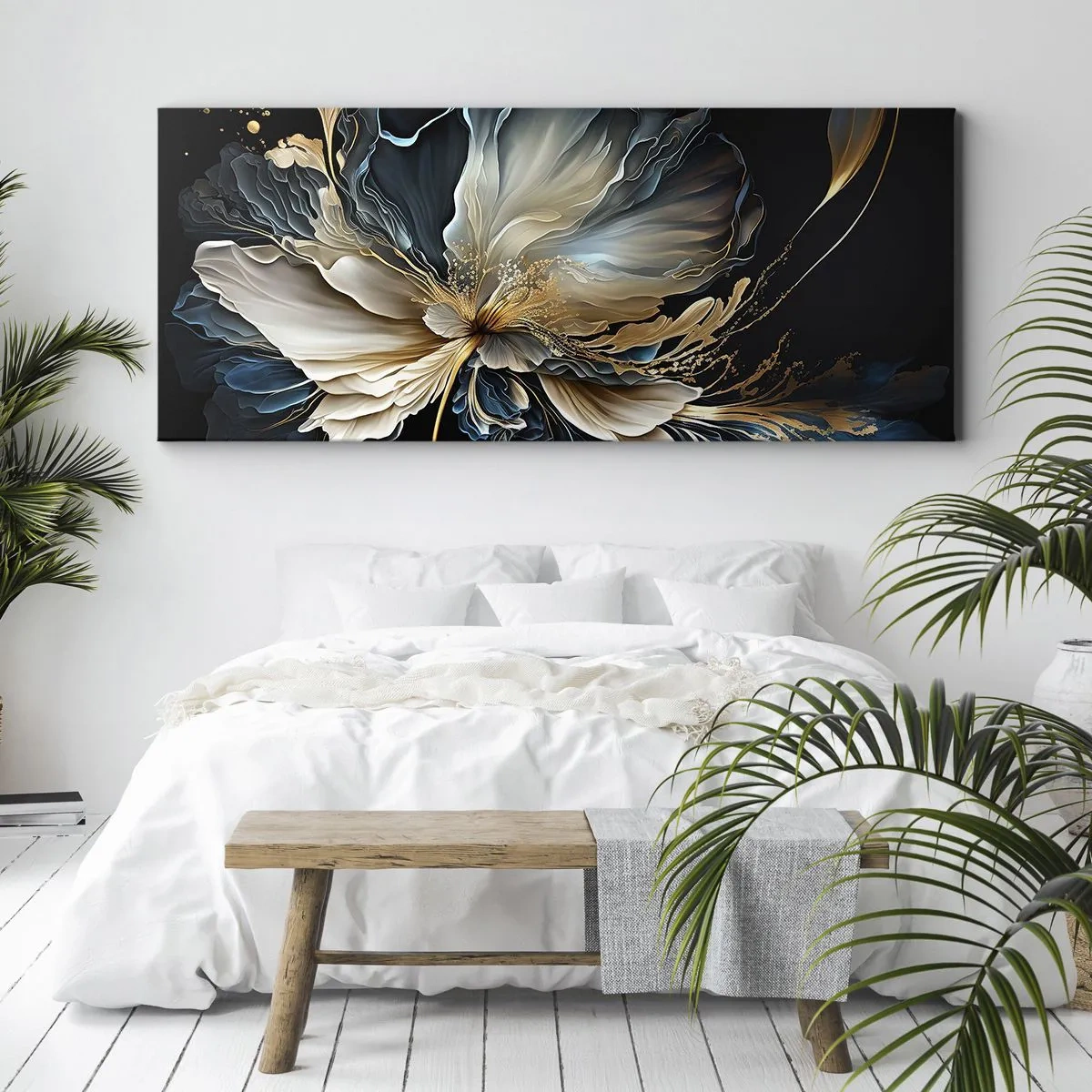 Obraz na plátne - Rozprávkový kvet papradia - 100x40 cm