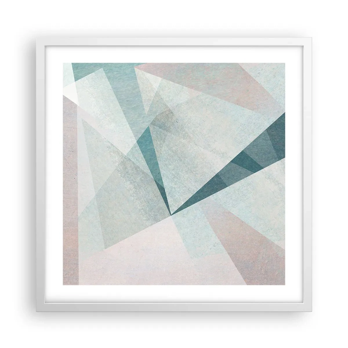 Plagát v bielom ráme - V kľude, ale dynamicky - 50x50 cm