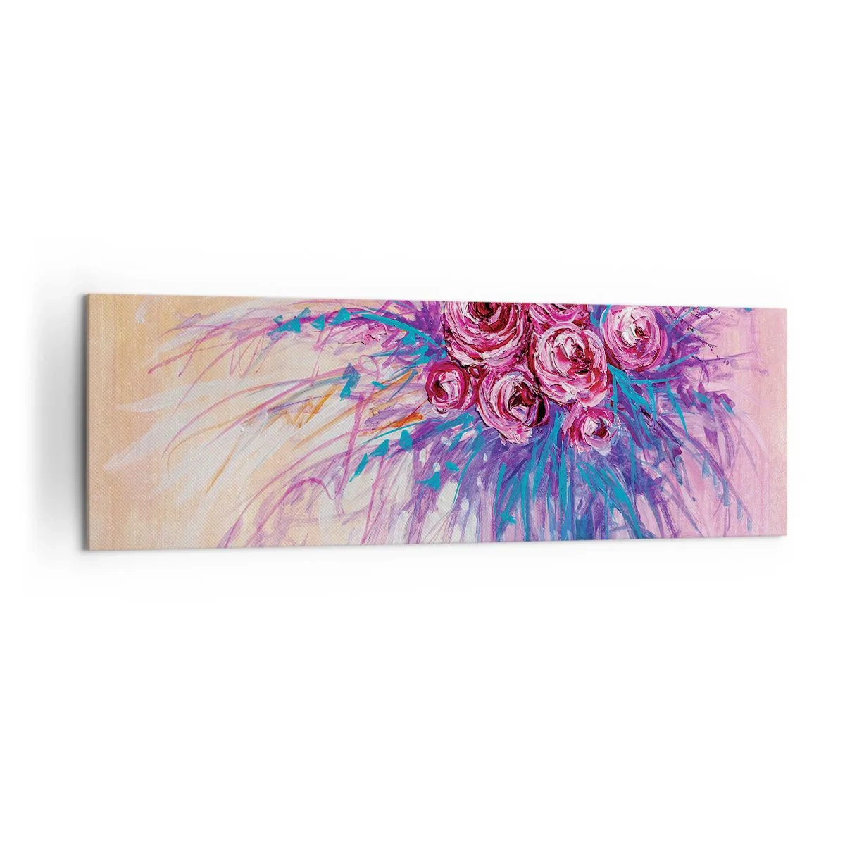 Obraz na plátne - Ružová fontána - 160x50 cm