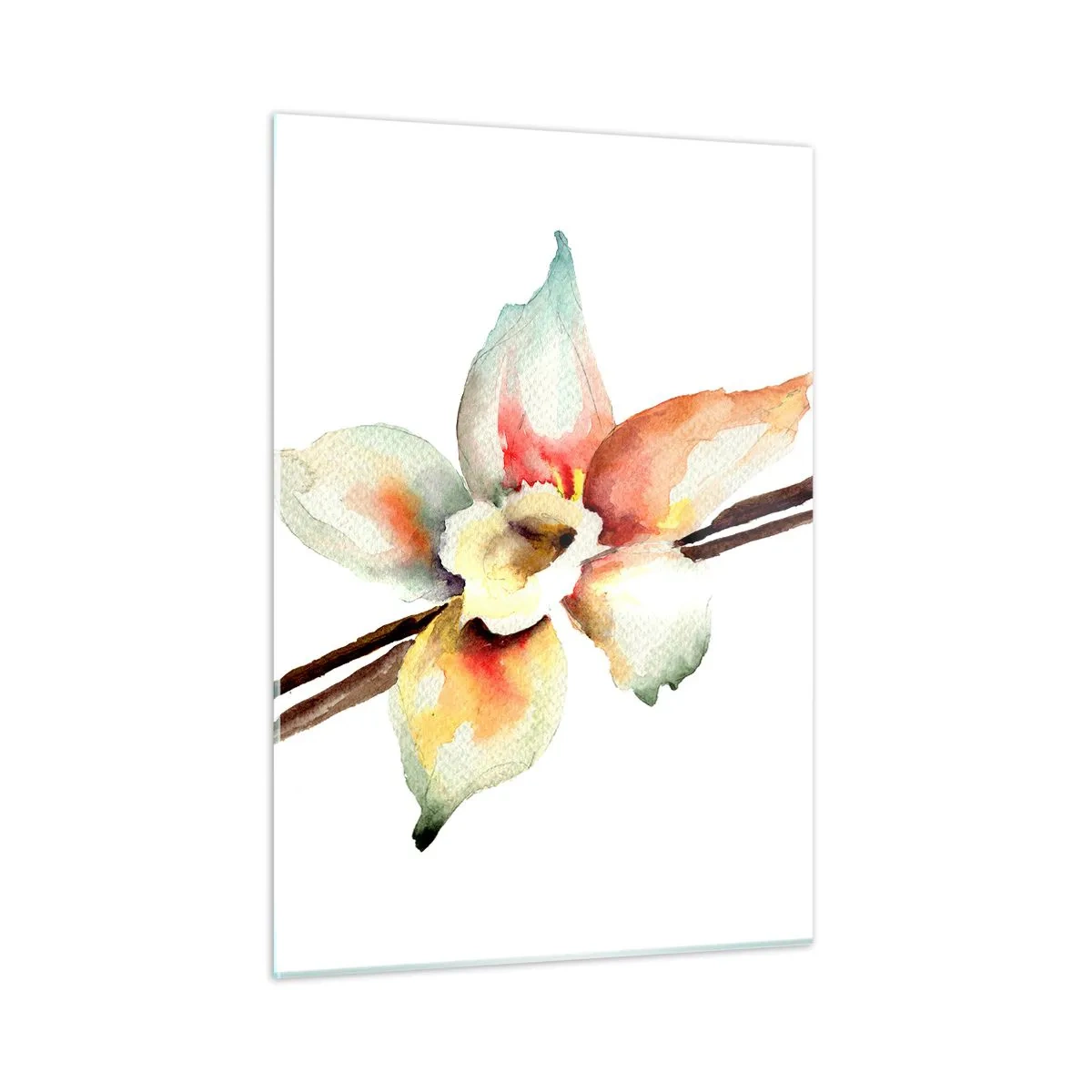 Obraz na skle - Farbičkou rozliata sladkosť - 50x70 cm