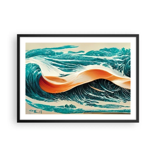 Plagát v čiernom ráme - Surferov sen - 70x50 cm