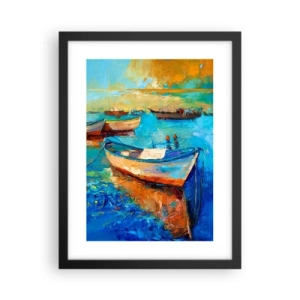 Plagát v čiernom ráme - V južnom zálive - 30x40 cm