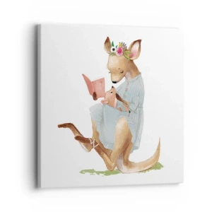 Obraz na plátne - Prečítaj mi, mama - 30x30 cm