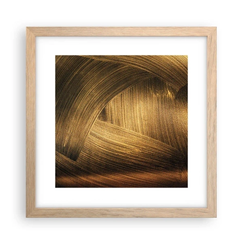 Plagát v ráme zo svetlého duba - V zlatom labyrinte - 30x30 cm