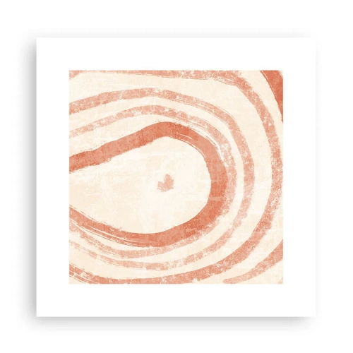 Plagát - Koralové kruhy – kompozícia - 30x30 cm