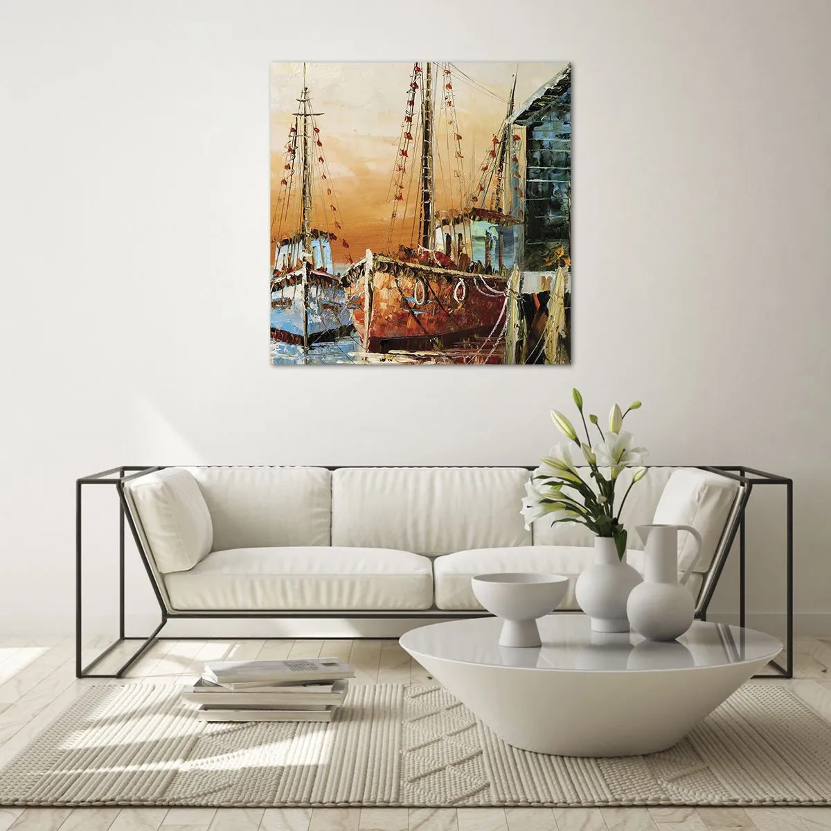 Obraz na skle - Pokojný návrat - 60x60 cm