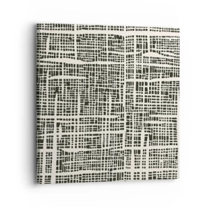 Obraz na plátne - Tkaná kompozícia - 30x30 cm