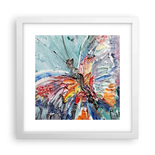 Plagát v bielom ráme - Namaľovaný prírodou - 30x30 cm