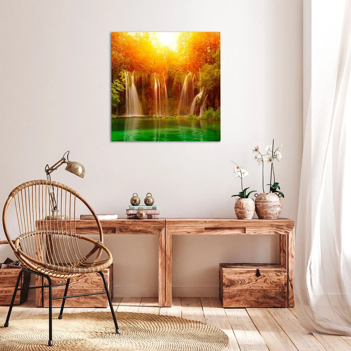 Obraz na plátne - Na slnku a v tieni - 70x70 cm