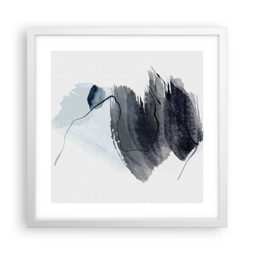 Plagát v bielom ráme - Intenzita a pohyb - 40x40 cm