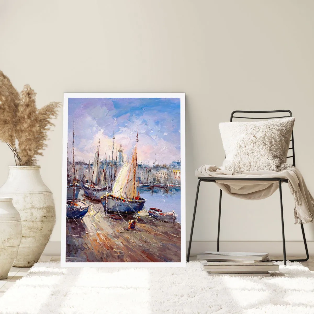 Plagát - Mesto pri zálive - 70x100 cm