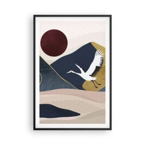 Plagát v čiernom ráme - Opäť ubehol ďalší deň - 61x91 cm