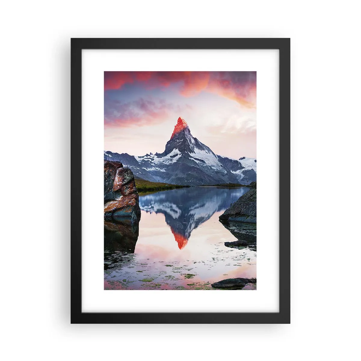 Plagát v čiernom ráme - Srdce hôr je vrelé - 30x40 cm